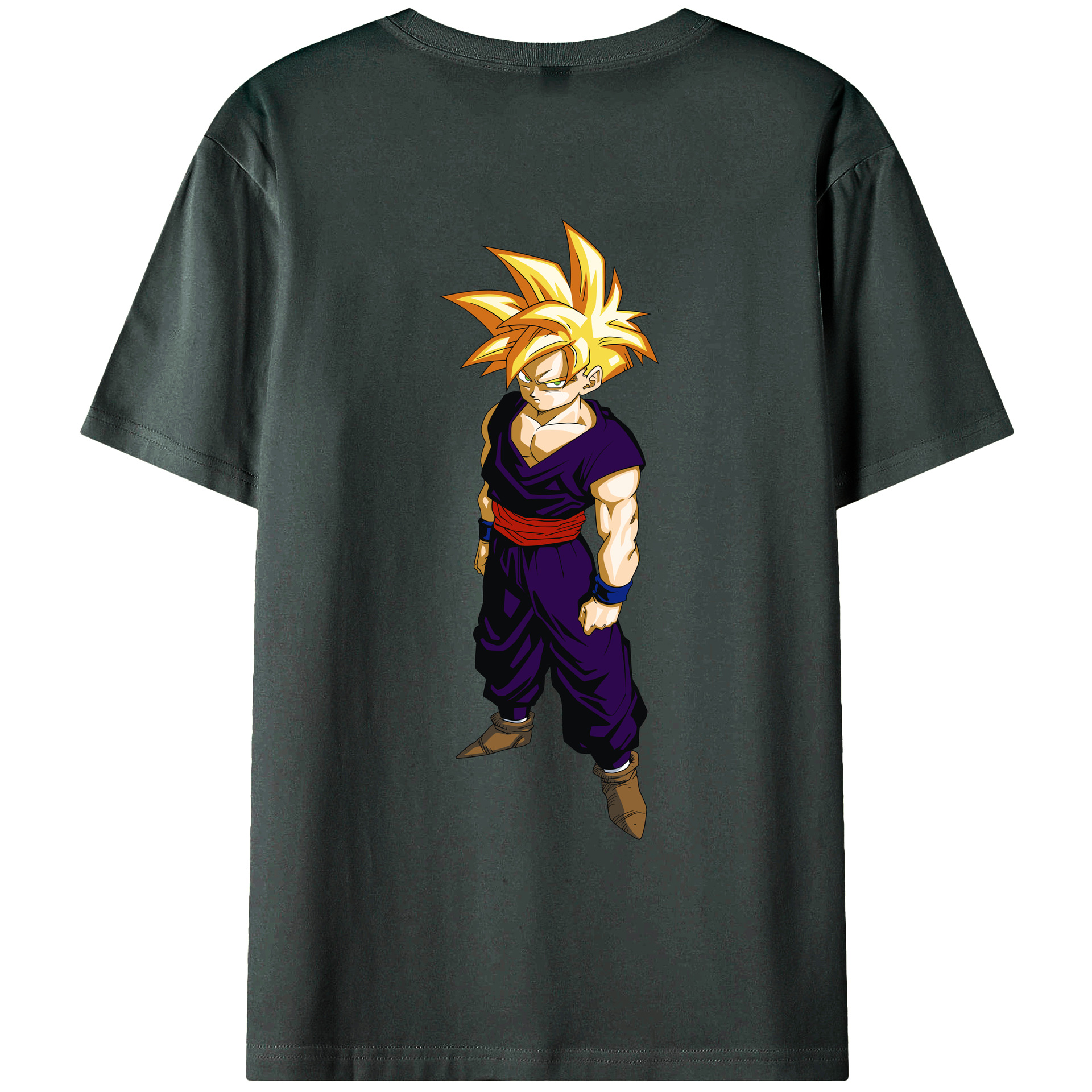 （画像用） ドラゴンボール ベジット DRAGON BALL Vegetto 綿100％ メンズ半袖Tシャツ（バックプリント） 通気性
